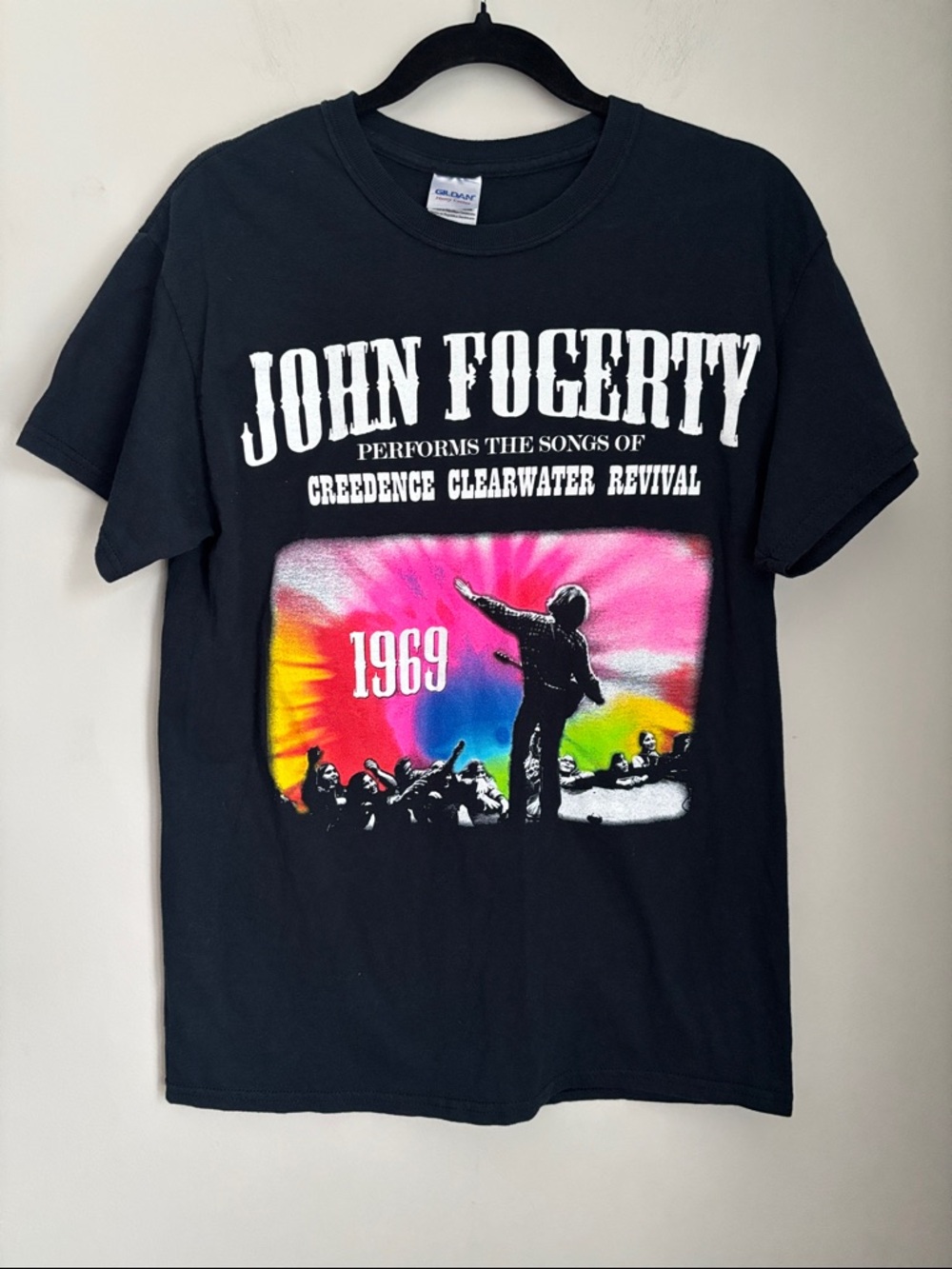 Gildan John Fogerty 1969 Tie-Dye Concert Tee with Canadian tour dates